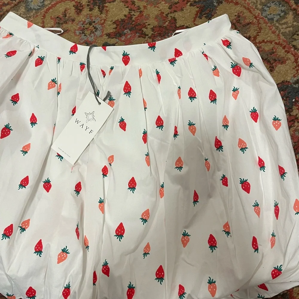 NWT WAYF strawberry skirt - Picture 3 of 5
